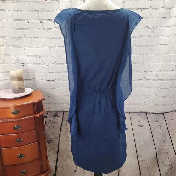Gap Silk Blend Navy blue Cap sleeve Bodycon - Picture 8 of 12